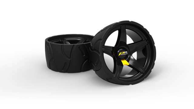 PowaKaddy Low Profile Wide Wheels FW, C2 FX & CT  PowaKaddy   