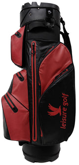 Leisure Golf Watersafe Organizer Cartbag Schwarz/Rot Color Edition  Leisure Golf   