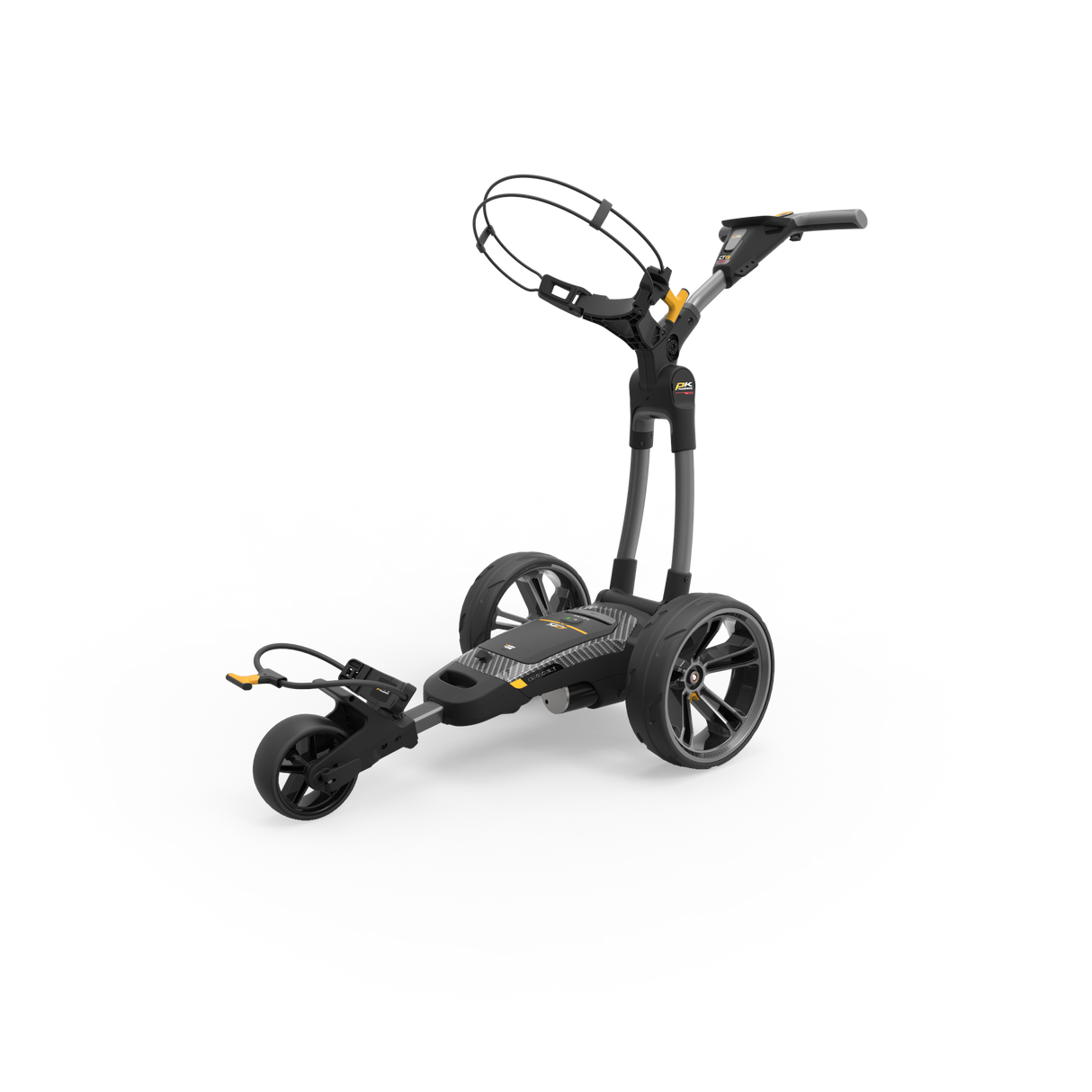 PowaKaddy Ultra Compact CT8 GPS EBS XL Lithium Range - Gun Metal Golftrolley Elektrisch PowaKaddy   