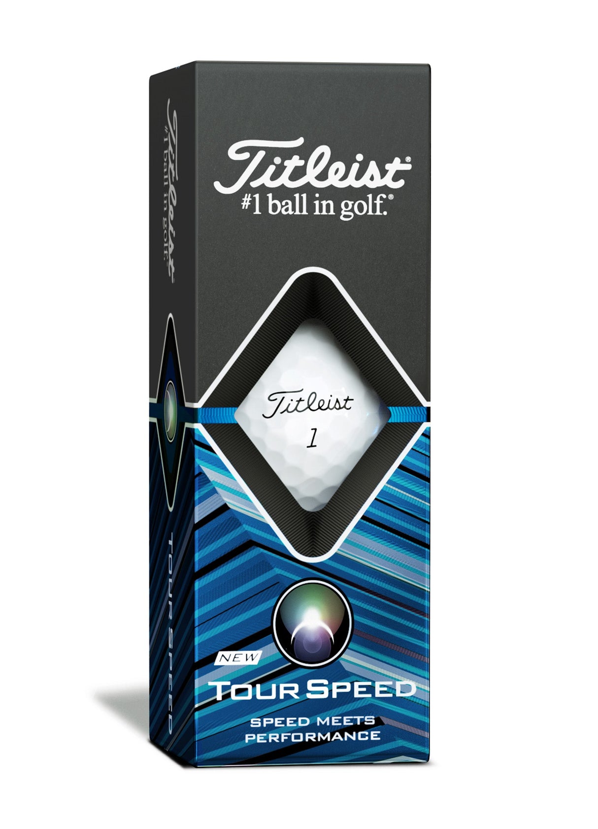 Titleist Tour Speed Golfball gelb bedruckbar Titleist Golf