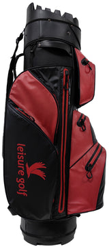 Leisure Golf Watersafe Organizer Cartbag Schwarz/Rot Color Edition  Leisure Golf   