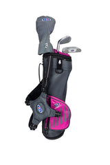 U.S. Kids 2020 Ultralight 39 3 Schläger Carry Bag Set  US Kids Golf Grau/Pink Rechts 