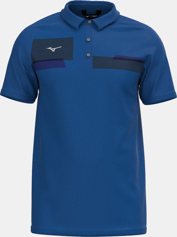 Mizuno Interlock Polo  Mizuno Golf Blau S 