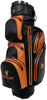 Leisure Golf Watersafe Organizer Cartbag Schwarz/Orange  Leisure Golf   