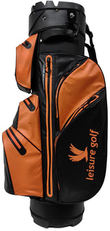 Leisure Golf Watersafe Organizer Cartbag Schwarz/Orange  Leisure Golf   