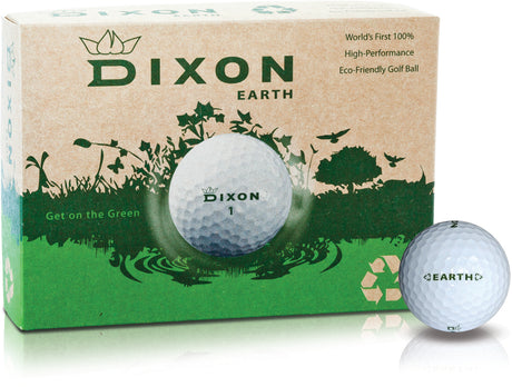 Dixon Earth Golfball weiß bedruckbar  Dixon Golf   