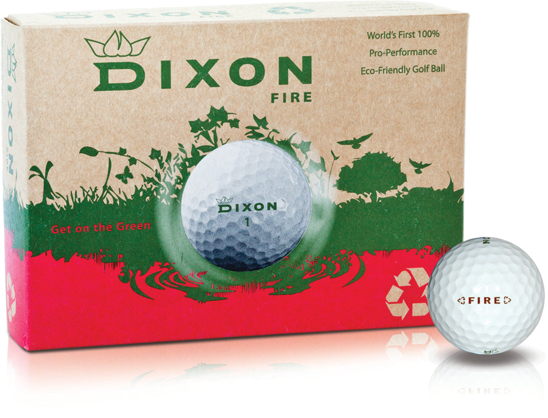 Dixon Fire Golfball weiß bedruckbar  Dixon Golf   