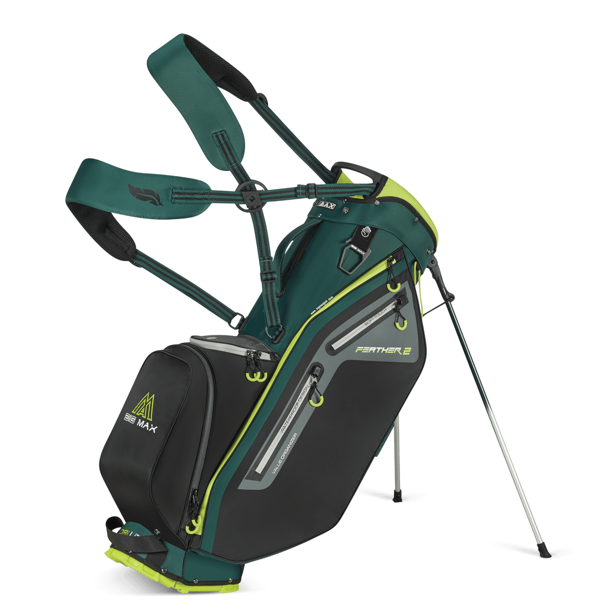 Dri Lite Feather 2 Standbag Big Max Forest Green–Black–Lime