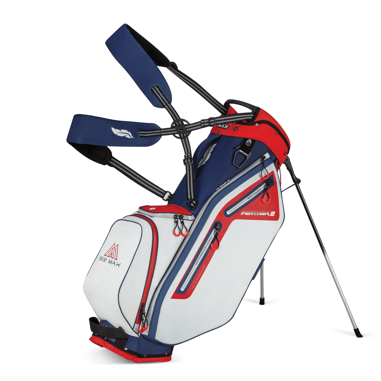 Dri Lite Feather 2 Standbag Big Max Steel Bue–Red–White