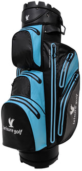 Leisure Golf Watersafe Organizer Cartbag Schwarz/Hellblau  Leisure Golf   