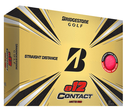 Bridgestone e12 Contact Golfball rot bedruckbar  Bridgestone Golf   
