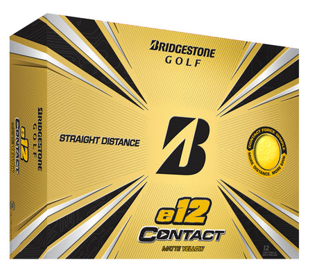 Bridgestone e12 Contact Golfball gelb bedruckbar  Bridgestone Golf   