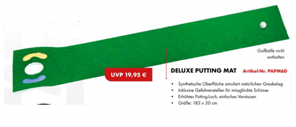 "Start ins neue Jahr Aktion" Bundle 4 IN 1 CHIPPING NET + 3 Turf Golf Mat + Deluxe Putting Mat  Golftech   