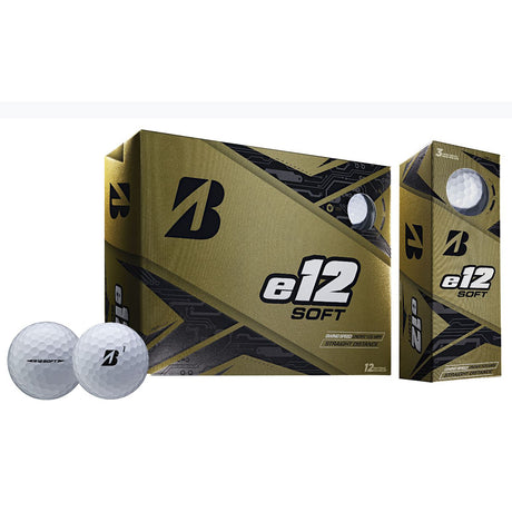 Bridgestone e12 Soft Golfball weiß bedruckbar  Bridgestone Golf   