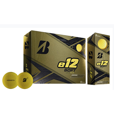 Bridgestone e12 Soft Golfball gelb bedruckbar  Bridgestone Golf   