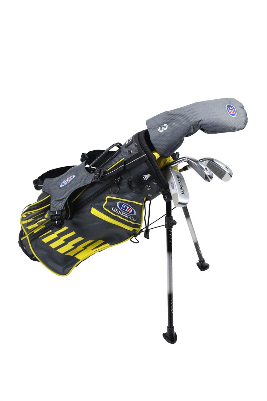 U.S. Kids 2020 Ultralight 42 4 Schläger Stand Bag Set Grau/Gelb  US Kids Golf   