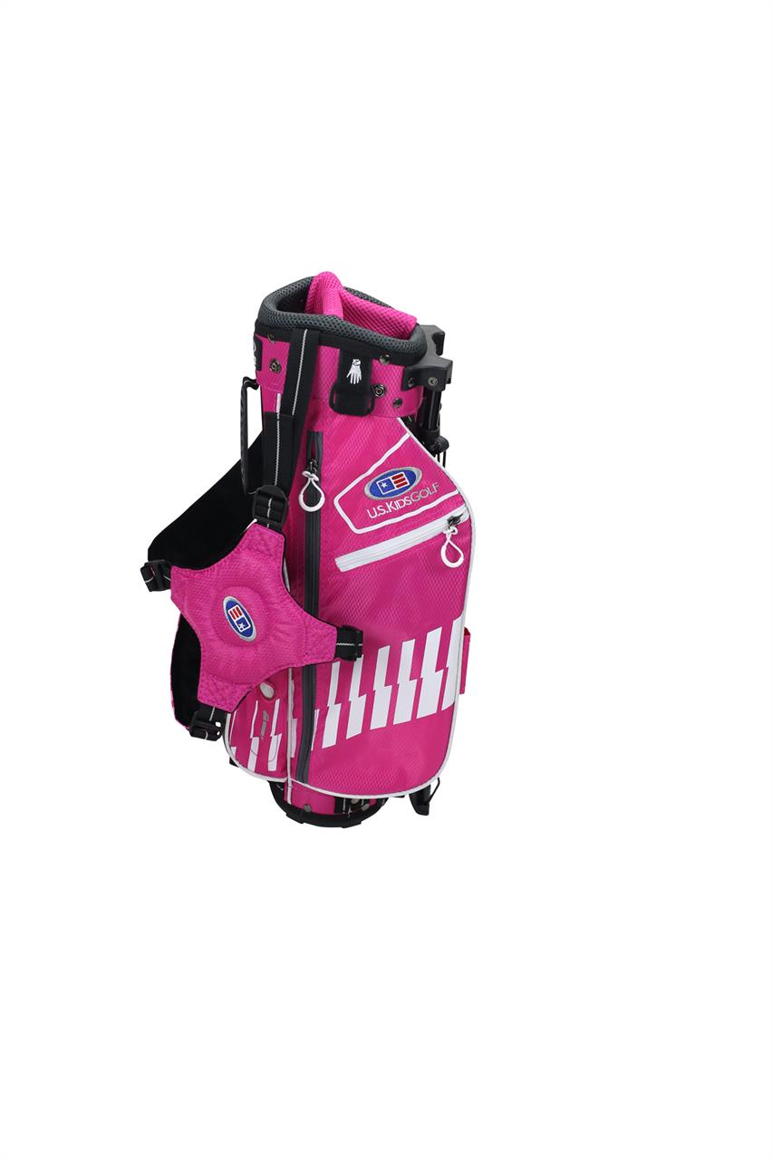 U.S. Kids 2020 Ultralight 42 Stand Bag  US Kids Golf Pink/Weiß  