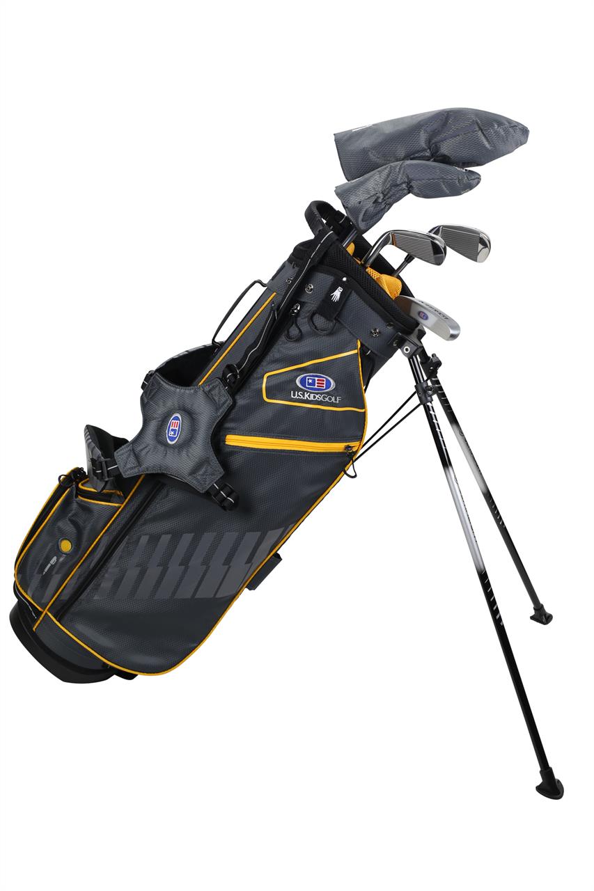 U.S. Kids 2020 Ultralight 63 5 Schläger Stand Bag Set Grau/Gold  US Kids Golf   