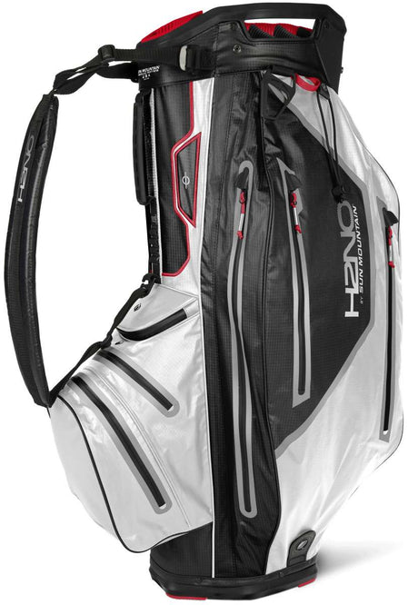 Sun Mountain Golf H2NO Elite Waterproof Cartbag  Sun Mountain Golf Black/White/Bright Red  