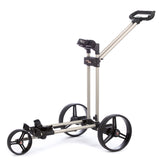 Flat Cat Pushtrolley Drei-Rad  Flat Cat Golf Brushed Silver (+50.00€)  