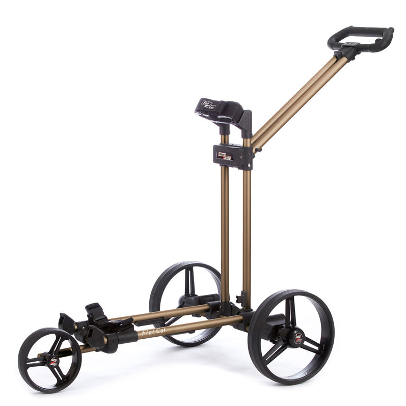 Flat Cat Pushtrolley Drei-Rad  Flat Cat Golf Golden-Bronze  