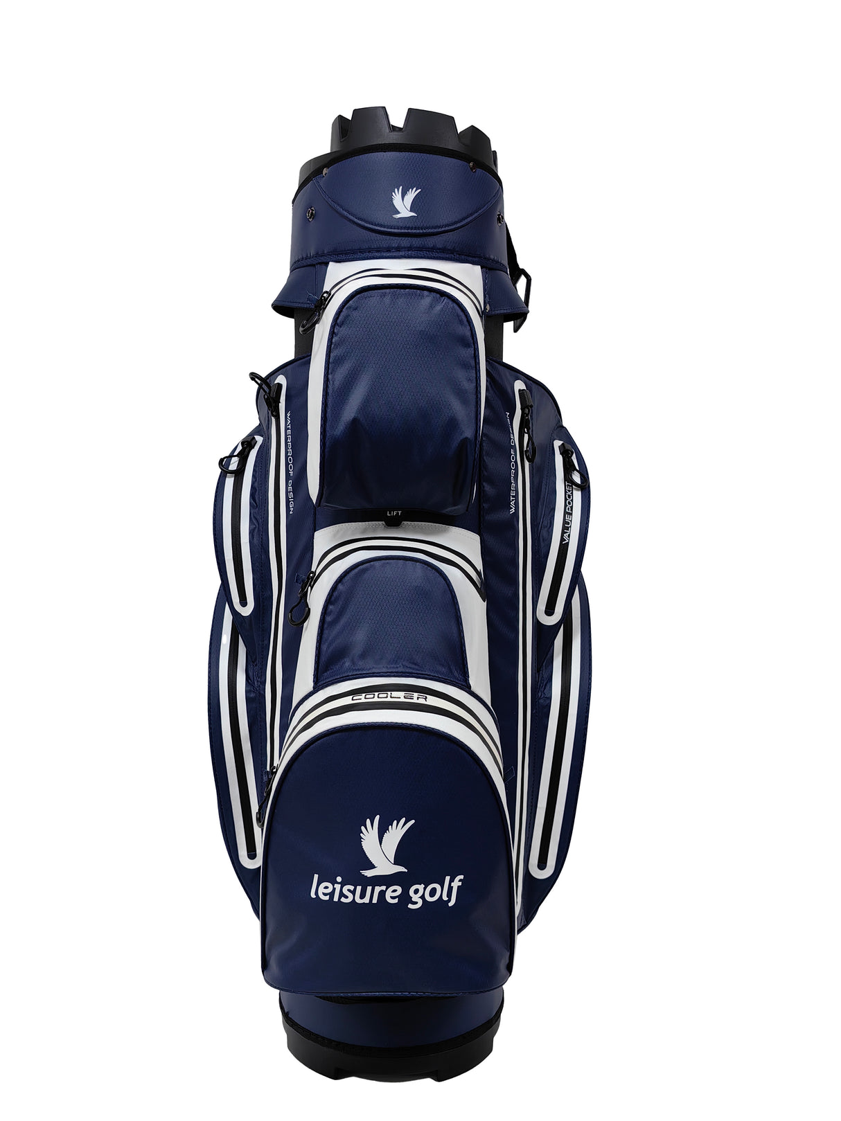 Leisure Golf Watersafe Organizer Cartbag Blau/Weiß  Leisure Golf   