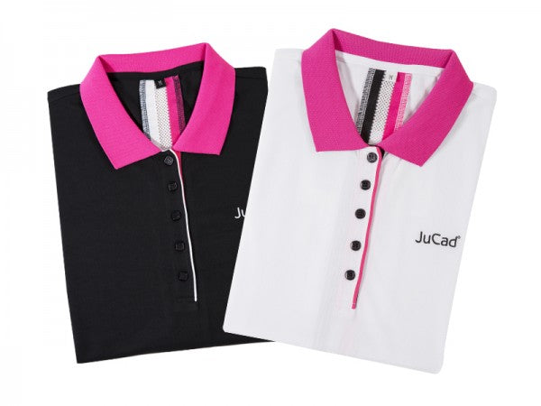 JUCAD DAMENPOLO  Jucad Golf Weiß-Pink S 