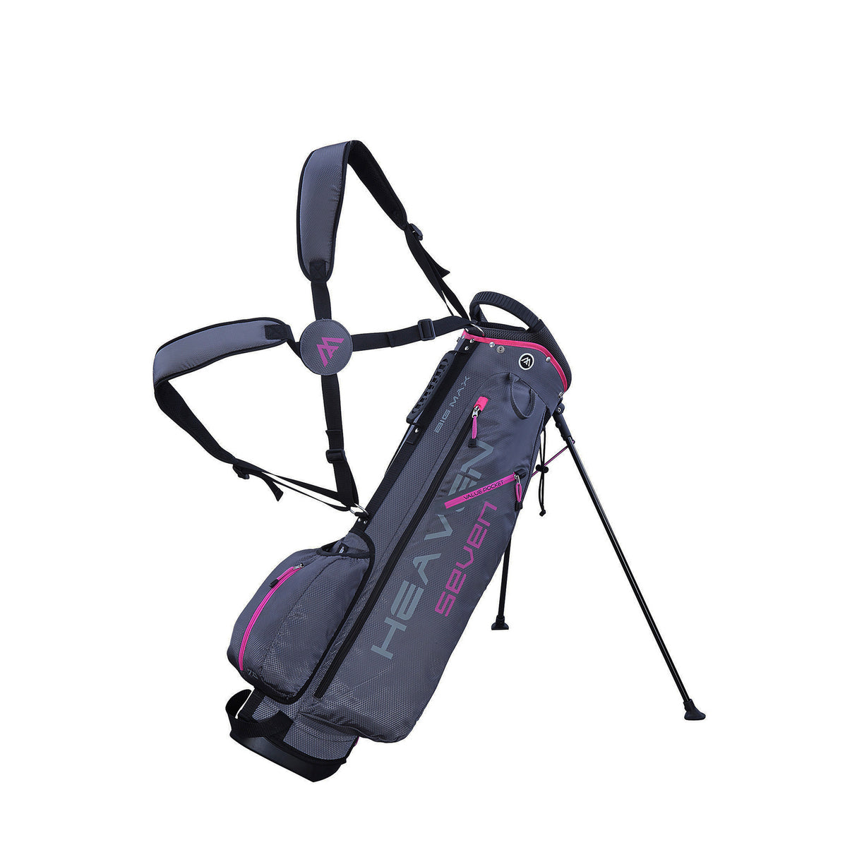 Big Max Heaven Seven Carrybag  Big Max charcoal-fuchsia  