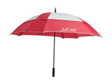 JuCad Schirm Windproof ohne Schirmstift  Jucad Golf Rot-Silber  