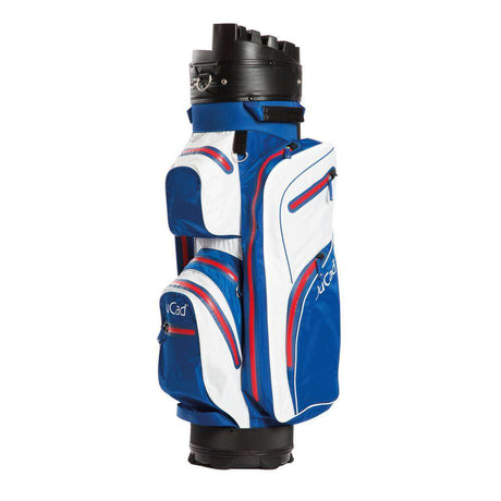 Jucad Bag Manager Dry Golfbag  Jucad Golf blau-weiß-rot Arial Logo per Email