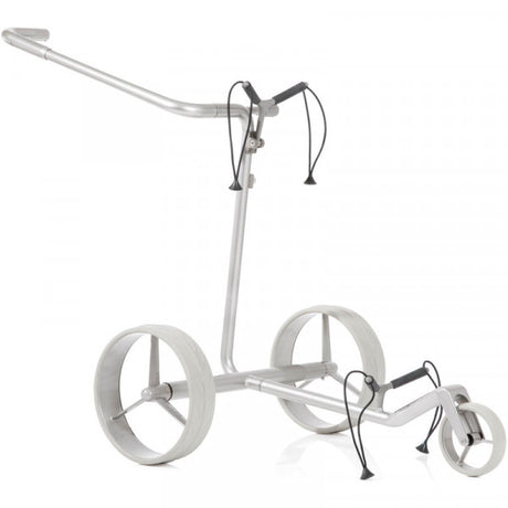 Justar Carbon Light Elektrotrolley Set Golftrolley Elektrisch Justar Golf   