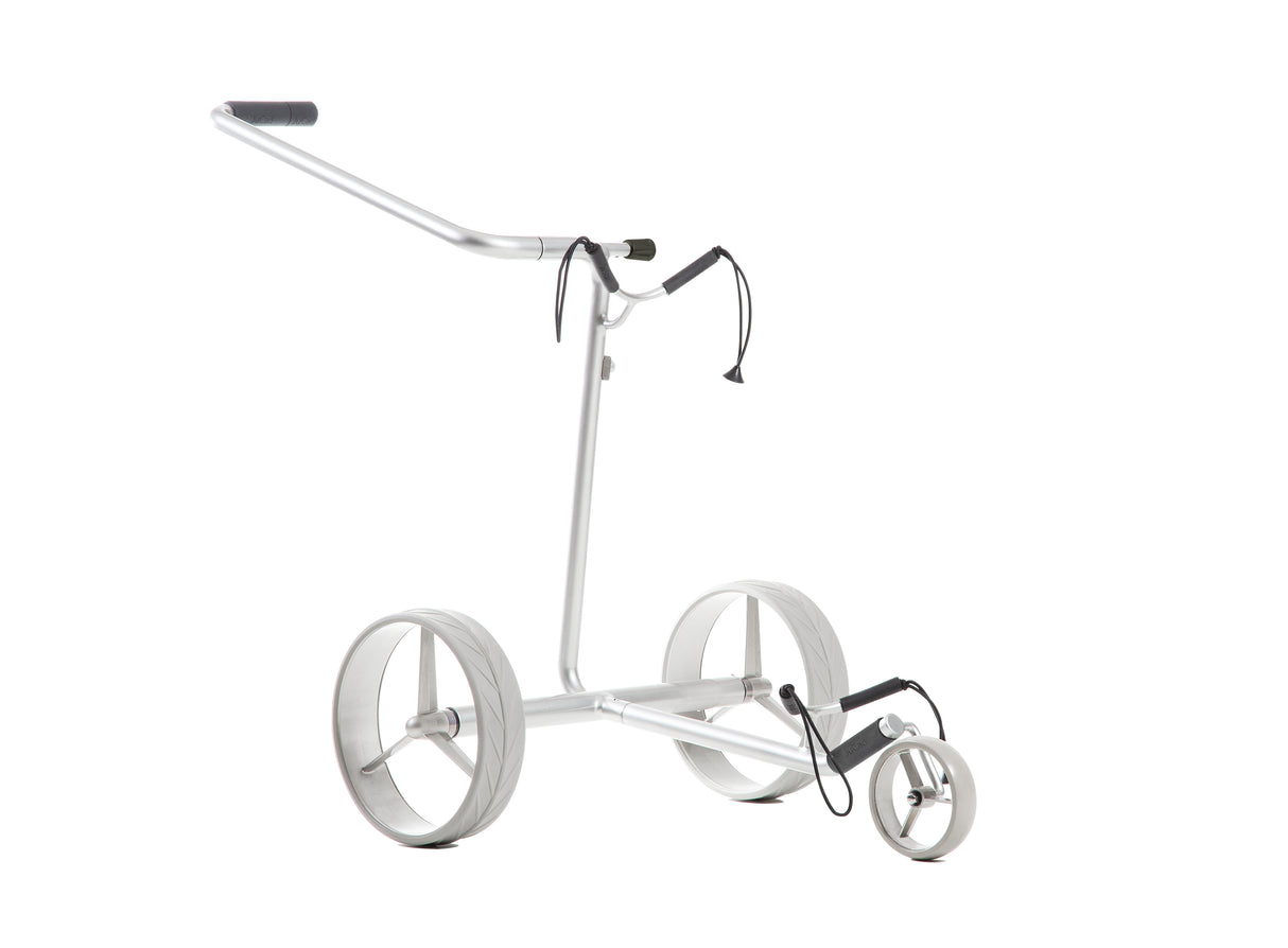 JuStar SILVER Elektrotrolley Golftrolley Elektrisch Justar Golf   