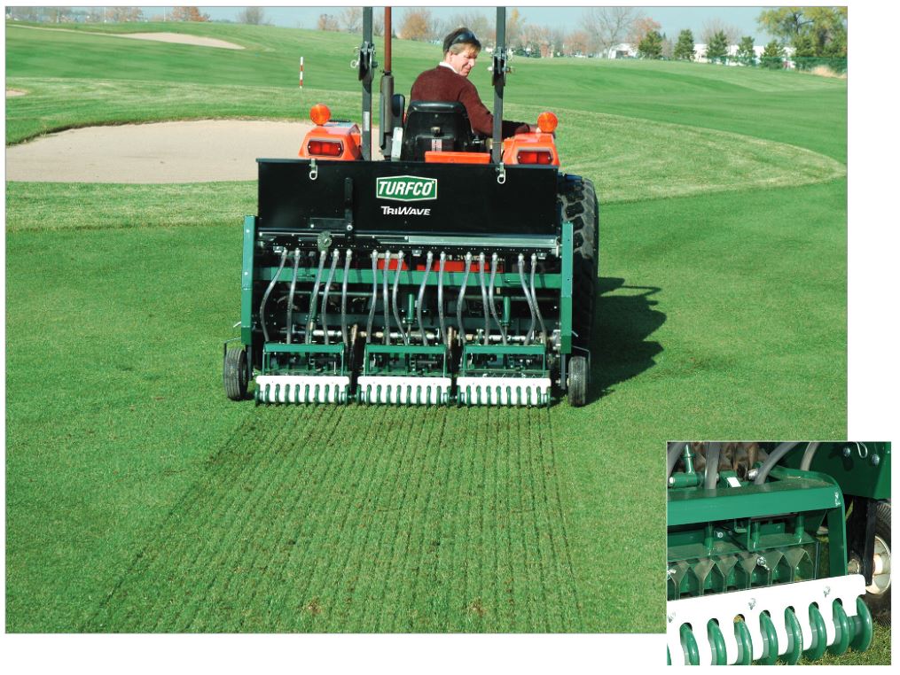 TURFCO TRIWAVE 60 OVERSEEDER  Golftech   