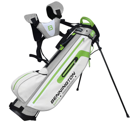 Bennington Golf EASY 4 WaterResistant Carrybag  Bennington Golf White/Silver/Lime  