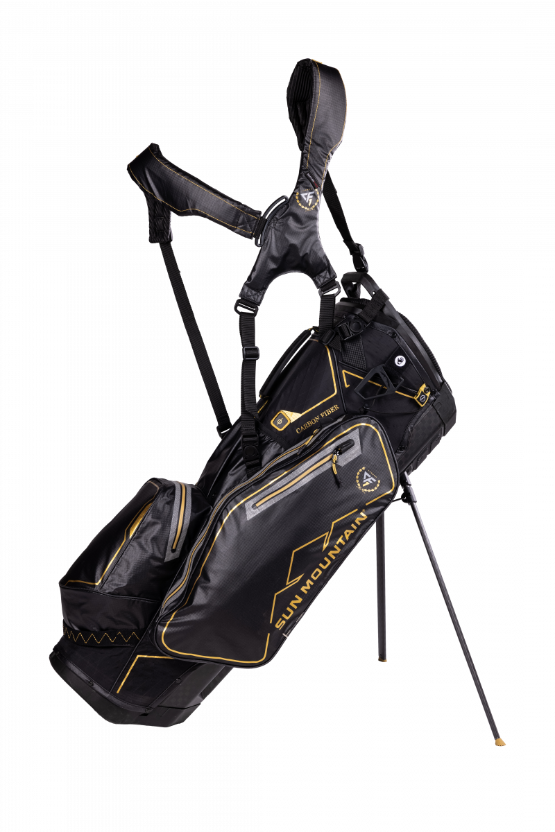 Sun Mountain CARBON FAST 14-WAY Waterproof Carrybag (Black / Gold)  Sun Mountain Golf   