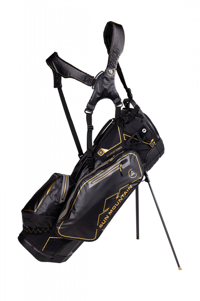 Sun Mountain CARBON FAST 14-WAY Waterproof Carrybag (Black / Gold)  Sun Mountain Golf   