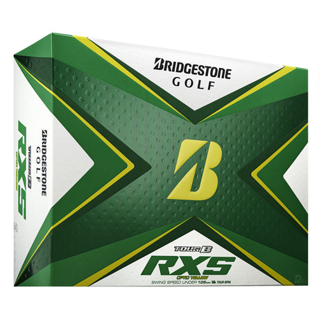 Bridgestone Tour B RXS Golfball gelb bedruckbar  Bridgestone Golf   