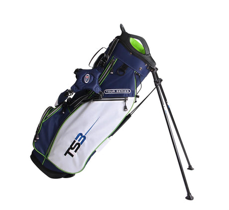 U.S. Kids TS 57 Stand Bag Navy/White/Lime  US Kids Golf   