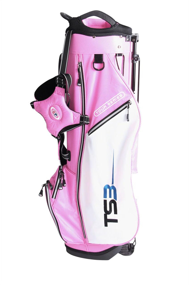 TS 63 Stand Bag Pink/White/Silver  US Kids Golf   