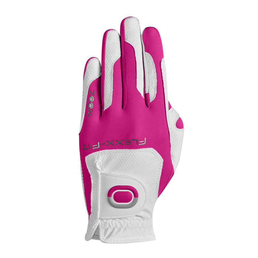 Zoom Weather Junior Glove Big Max Left White-Fuchsia