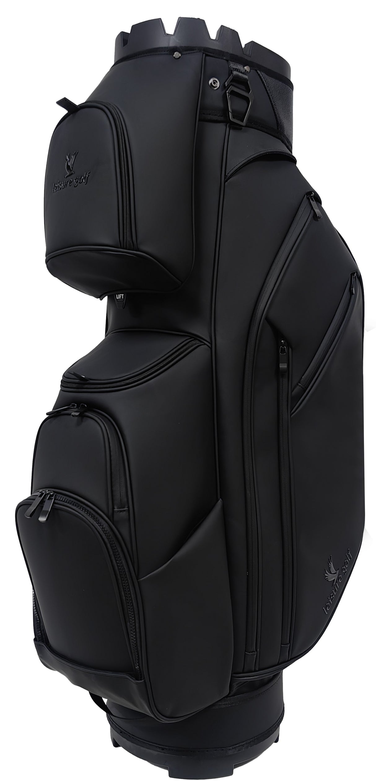 "Weihnachts-Deal" Leisure Luxury Cartbag PU Leisure Golf Schwarz