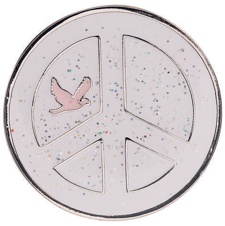 navica CL004-28/30 Glitzy Ballmarker - Peace  navica USA Inc Weiß  