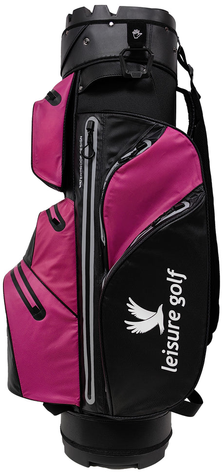 Leisure Golf Watersafe Organizer Cartbag Schwarz/Pink  Leisure Golf   