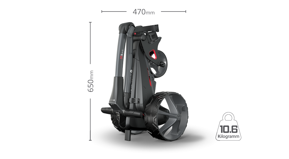 Motocaddy M1 DHC Elektrotrolley Golftrolley Elektrisch Motocaddy Golf   