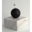 dublisGolf White Marble Black Golf Skulptur  dublisGolf   