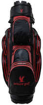 Leisure Golf Watersafe Organizer Cartbag Schwarz/Rot Color Edition  Leisure Golf   