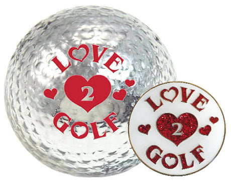 Navika Geschenkset Golfball und Marker "Love2Golf"  around-golf   