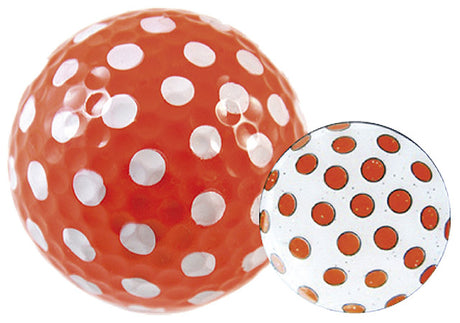 Navika Geschenkset Golfball und Marker "Polka Dot orange"  around-golf   