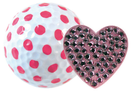 Navika Geschenkset Golfball und Marker "Heart pink"  around-golf   
