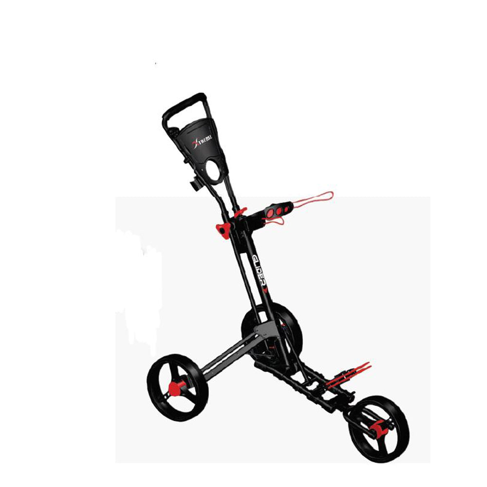 Xtreme Glider 3-Rad-Golftrolley  Golftech Black/Red  